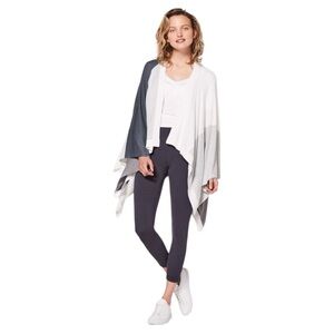 Lululemon Athletica White and Gray Hatha Wrap/Shawl
